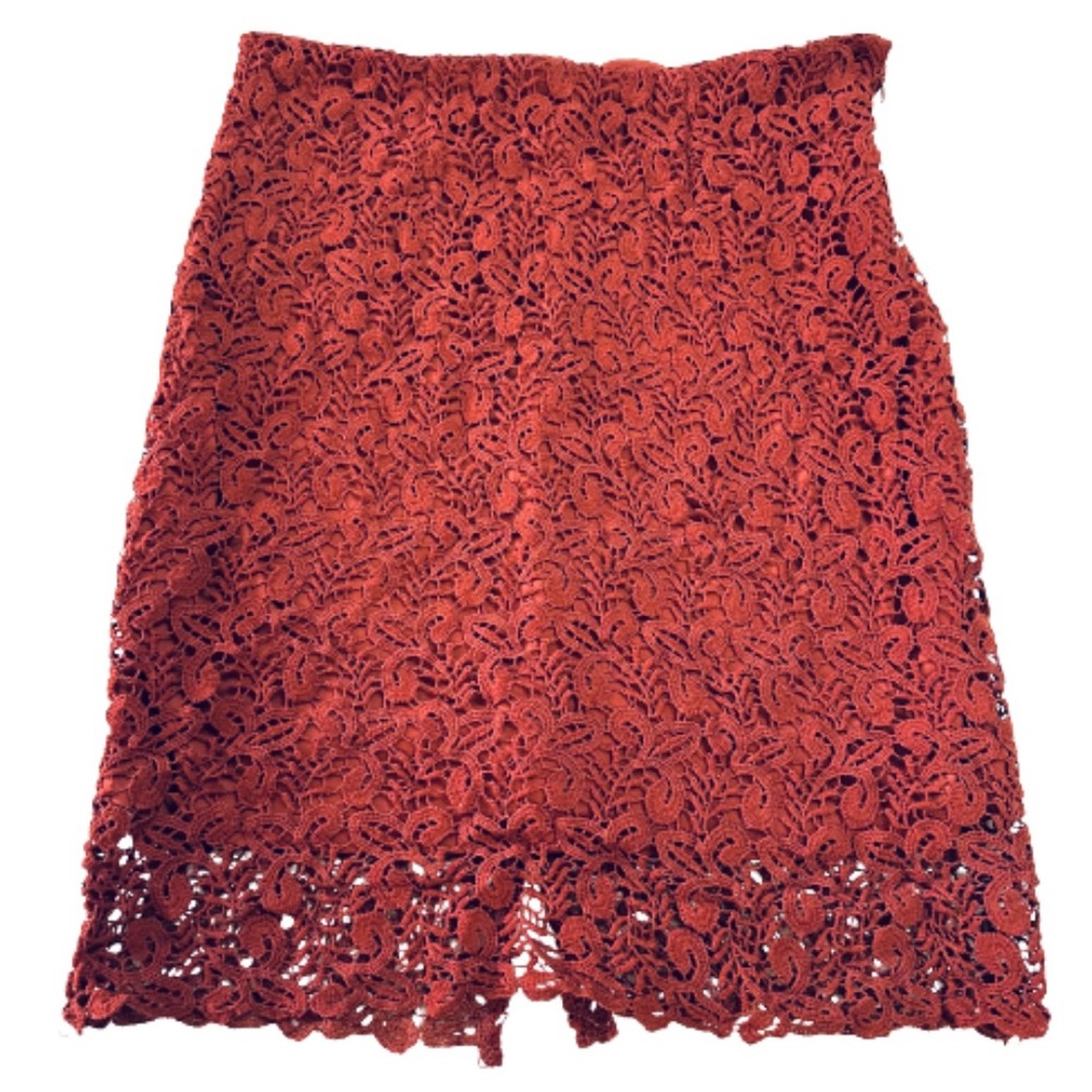 cklass lace skirt Marrón Size L Super Fashion